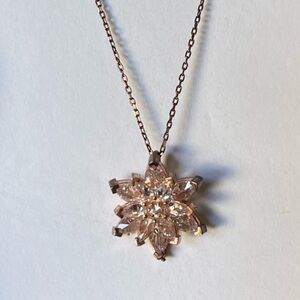 Medusa Atelier Cubic Zirconia Flower Necklace